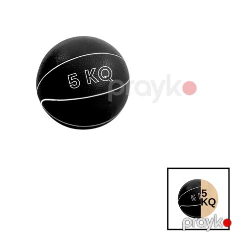 Tibbi top Gymnic 202022000027, yumşaq, 5 kq, qara — Bakı