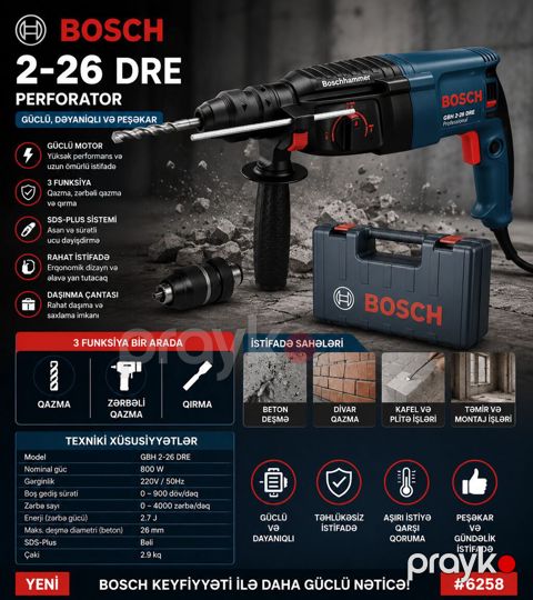 10985 Məhsulun adı: Perforator 2-26, 2000W Brend: No Brand — Bakı