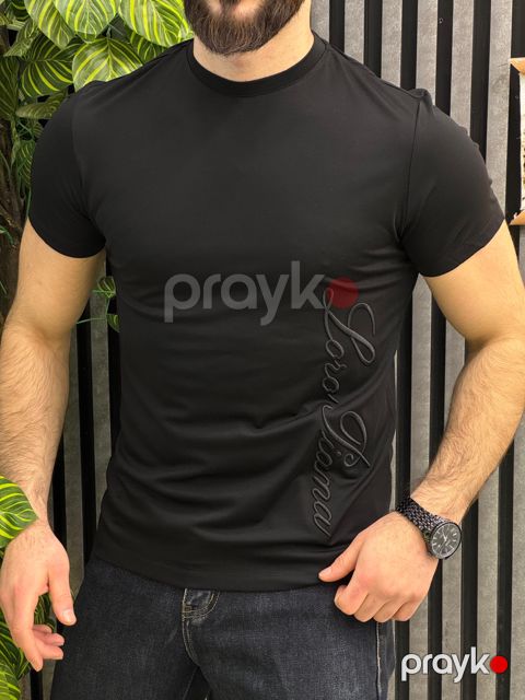 Futbolka kişilər üçün LPM, qara, pambıq, ölçü M — Bakı
