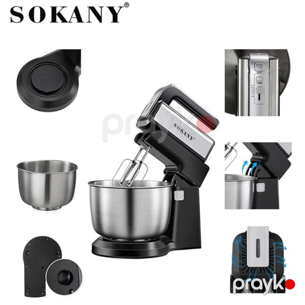 10091 Məhsulun adı: Planetar mikser Sokany SPRK_CX-6652 500W Brend — Blenderlər, xırdalayanlar və mikserlər, Bakı (3)