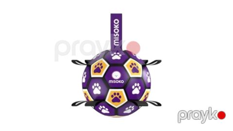 Misoko İt oyuncağı, şişmə futbol topu, bənövşəyi, 30 sm — Bakı