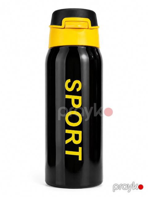 İdman su qabı, metal, 350 ml, qara — Bakı