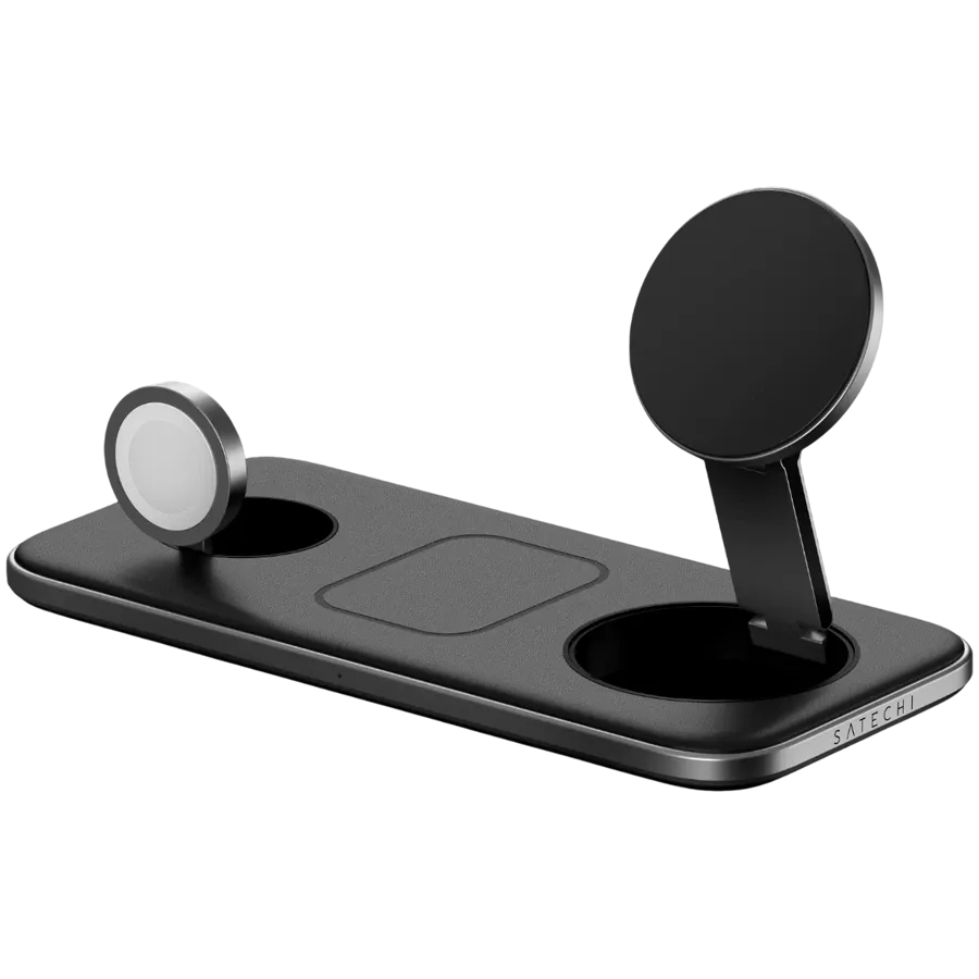 Enerji toplama cihazi Satechi Qi2 Trio Wireless Charging Pad with Type A,C,G plugs — Mallar, Bakı (3)