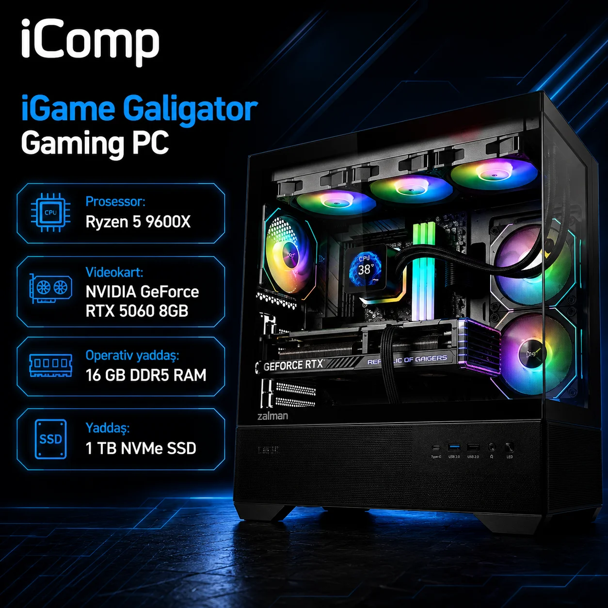 iGame Galigator Gaming PC — Bakı