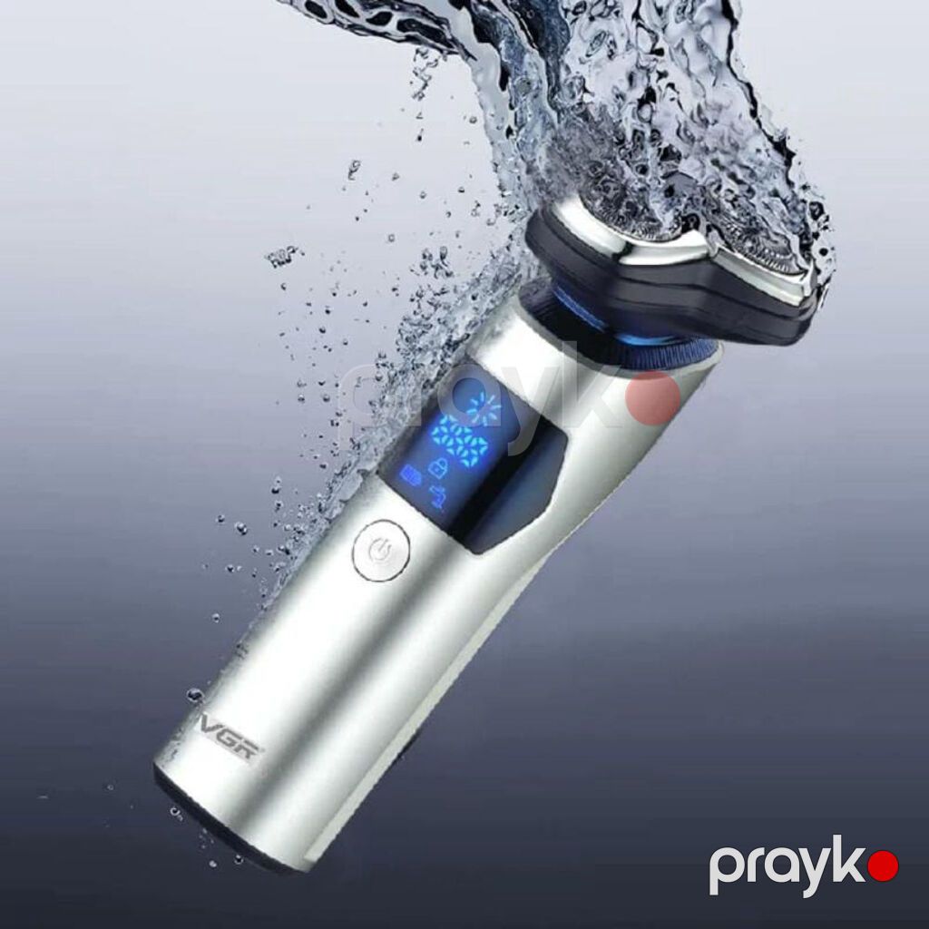 8430 Məhsulun adı: Elektrik ülgüc VGR V-328 3 başlıq IPX7 Ağ Brend — Usturalar, trimmerler və epilyatorlar, Bakı (3)