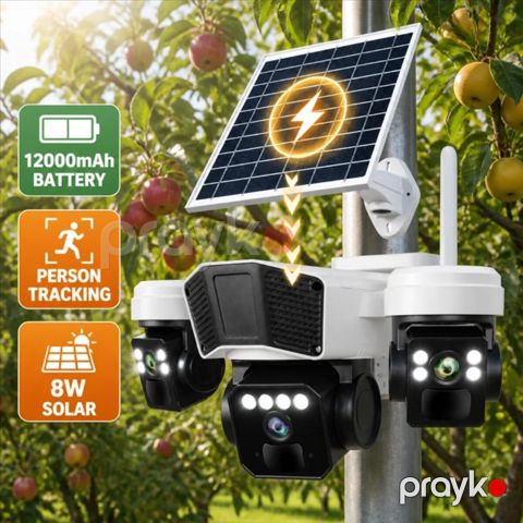 4 kamera İki günəş panelli 4G AI kamera 16mp/8k — Bakı