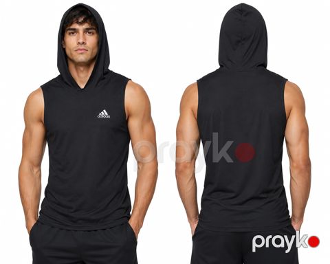 Kişilər üçün idman maykası 93619791, poliester, qara, ölçü L — Bakı