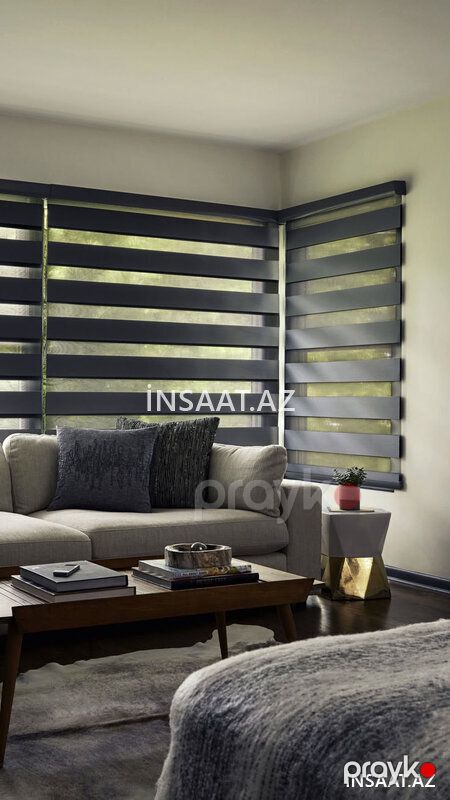 Jalüz Pərdələr Zebra — Pəncərələr, qapılar, balkonlar, Bakı (2)