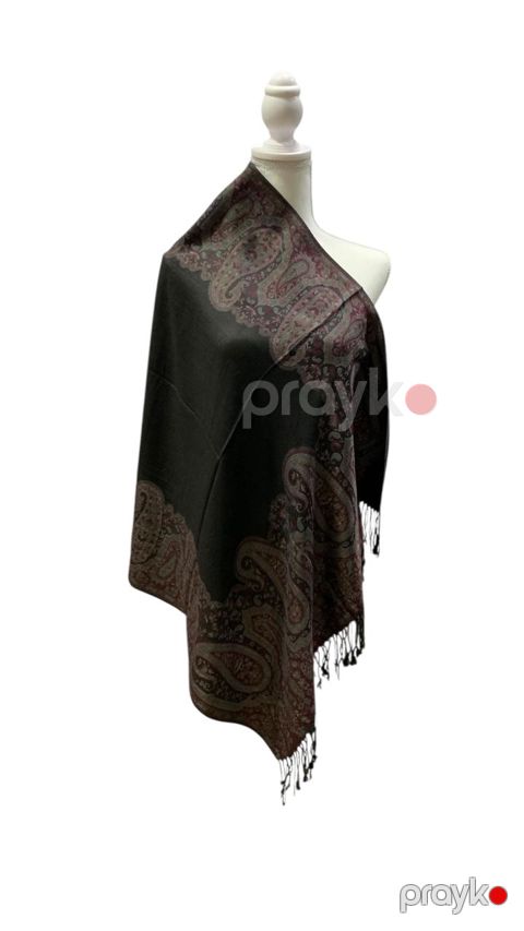 Örpək qadınlar üçün AL-03, dəvə yunu, qara, 180x70 sm — Bakı