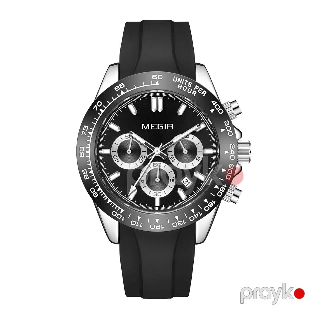 Kişi qol saatı Megir MN8104GS-BK-1 — Mallar, Bakı (2)