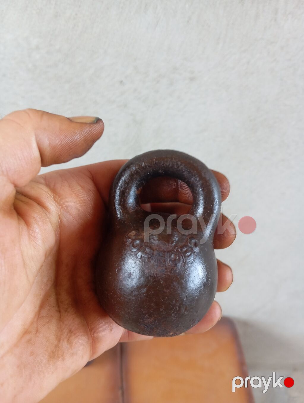Qədimi çəki daşları,800 qram - Material: tam tökmə döymə dəmir — Dumbbellər, barbelər, diskləri, Digah (2)