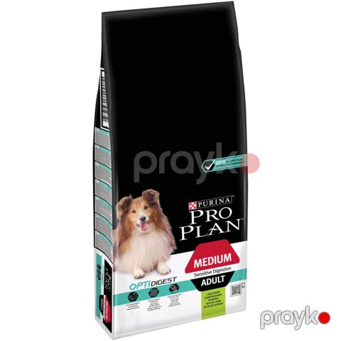 Quru yem Purina Pro Plan Medium Adult Sensitive Digestion, orta cinslərin yetkin itlər üçün, qızıl balıq ilə, 3 kq — Bakı