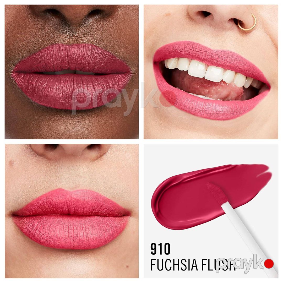 Maye dodaq boysı Rimmel London Lasting Mega Matte 910 Fuchsia Flush7.4 ml — Mallar, Bakı (2)