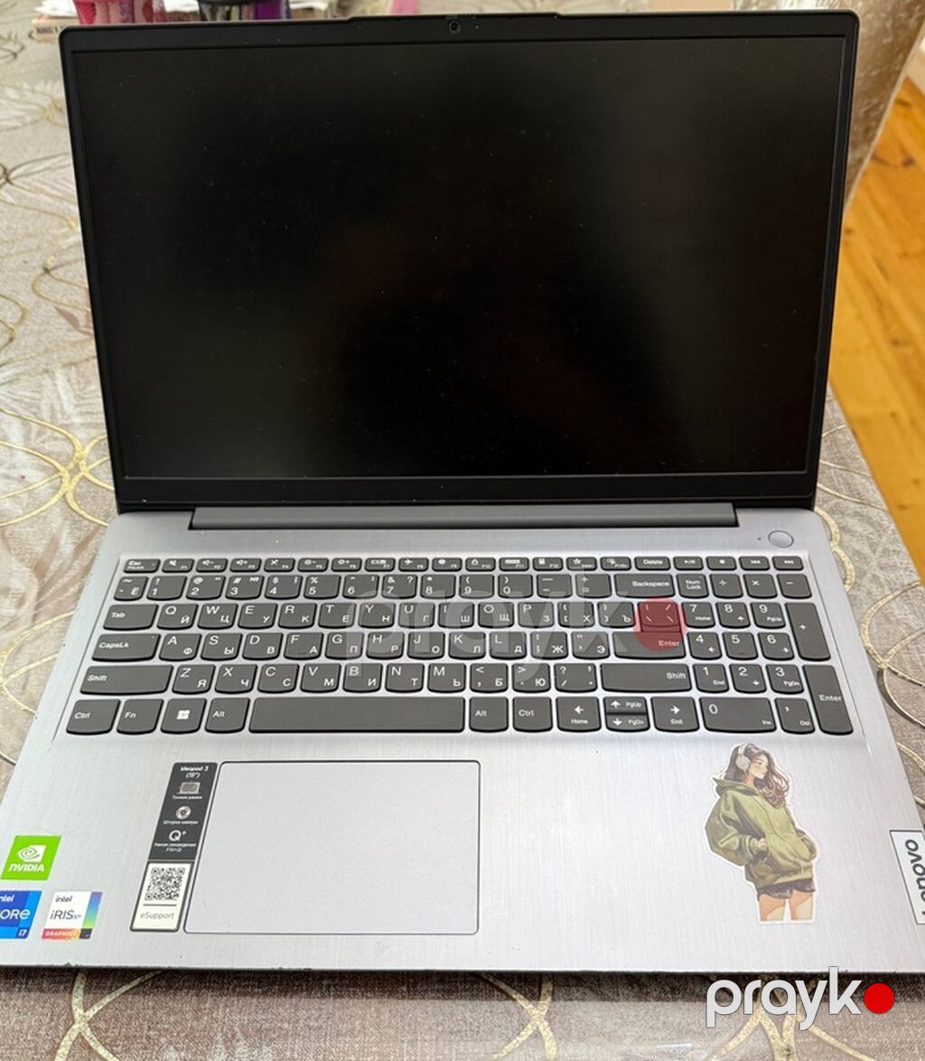 Lenovo noutbuk – 15.6" ekranlı, gümüşü korpuslu model. Texniki — Lenovo, Bakı (3)