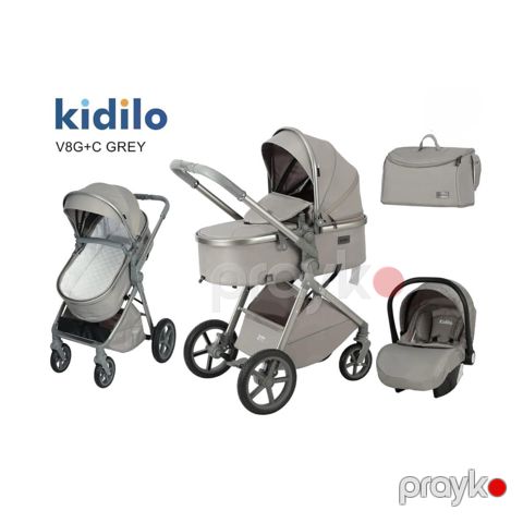 Uşaq arabası Kidilo V8G-C SC017 Grey — Bakı