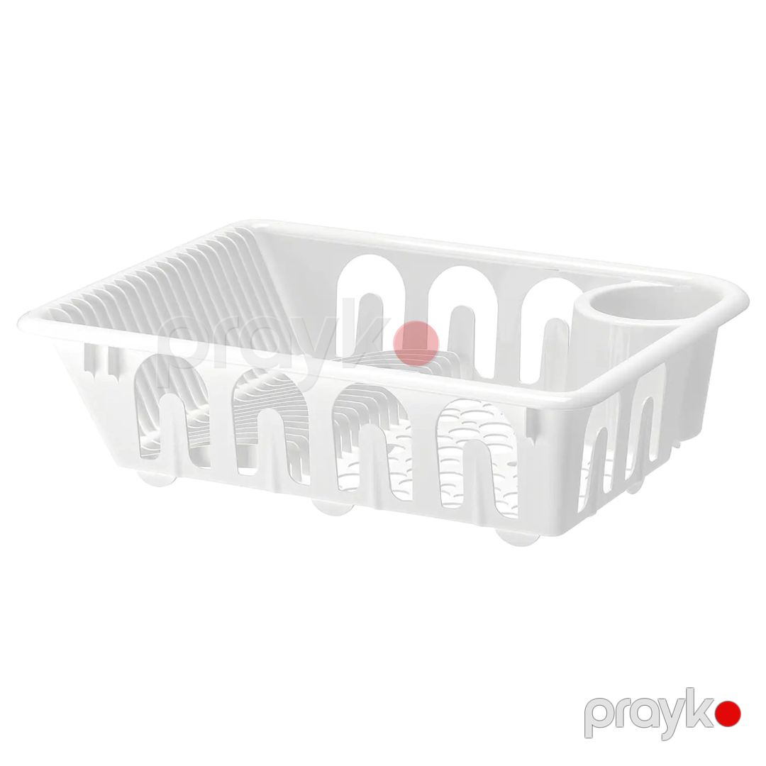 Qab-qacaq üçün quruducu IKEA Flundra, plastik, 46x36x12 см, ağ — Mallar, Bakı
