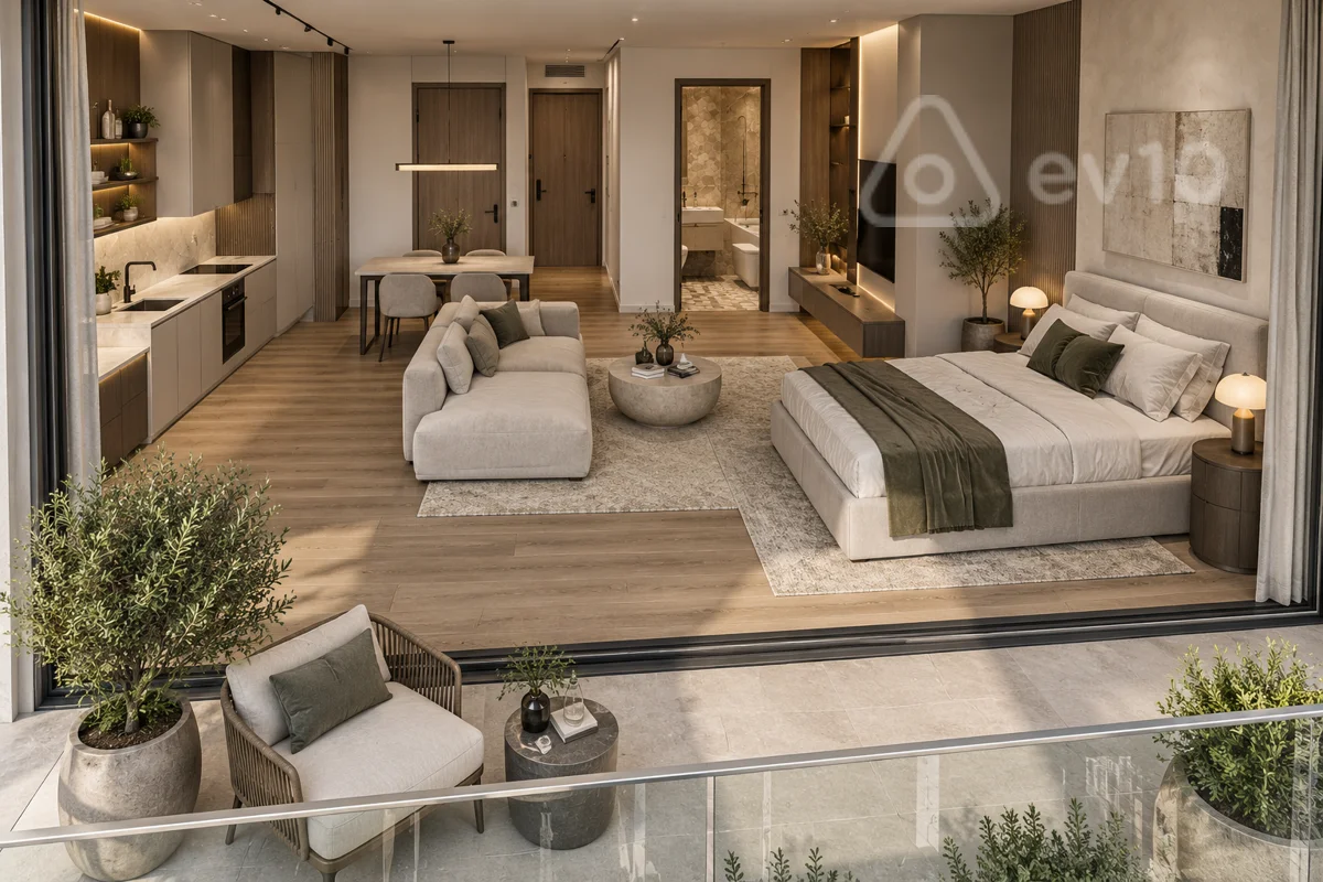 1 otaqlı mənzil, 64.1 m², Sea Breeze, Palm Beach — Mənzil, Bakı (7)