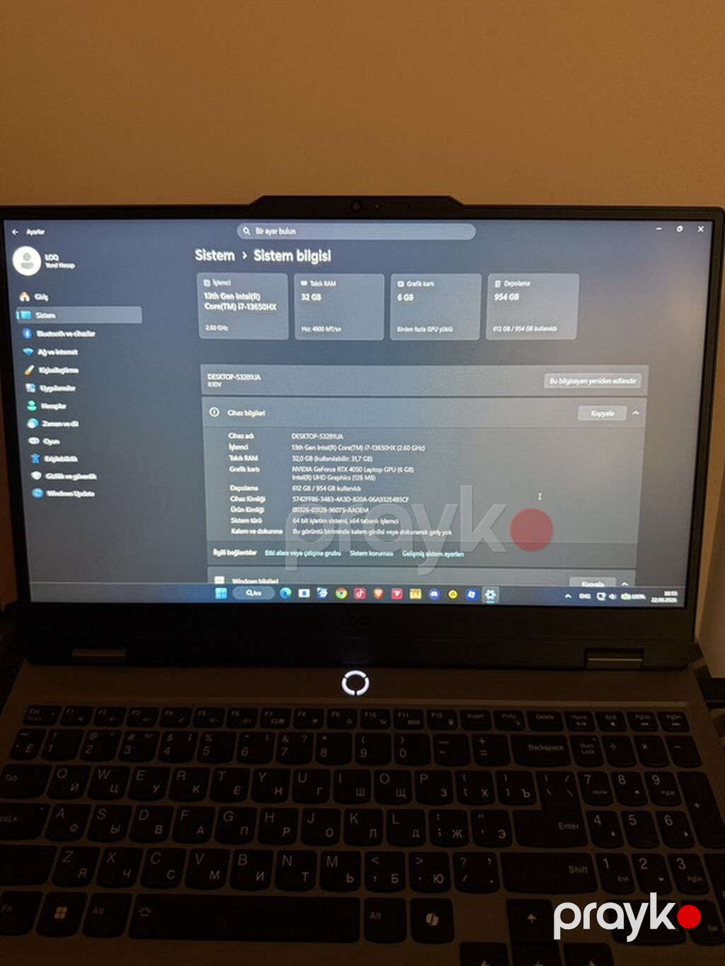 Lenovo LOQ oyun və performans noutbuku Texniki göstəricilər — Lenovo, Bakı (2)