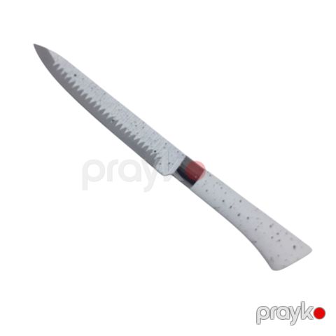 Mətbəx bıçağı K804-B, qranit, ağ, 24sm — Bakı