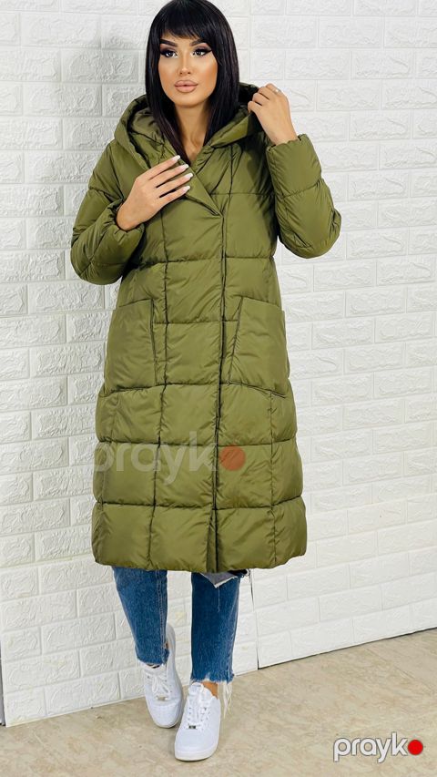 Qadınlar üçün qış gödəkçəsi mir_73000, haki, polyester, ölçü 40 — Bakı