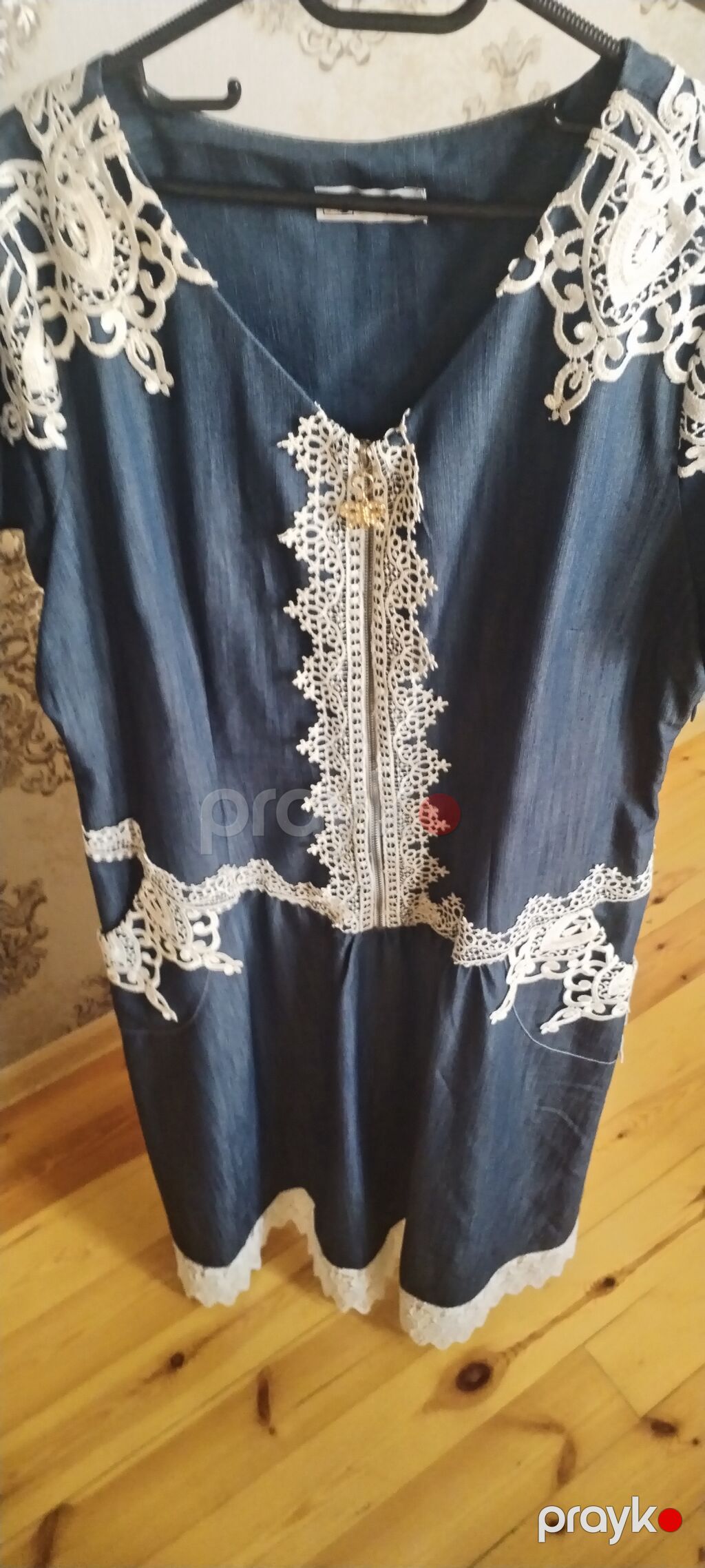 Gündəlik don, Midi, Mavi, XL — Gündəlik paltarlar, Gəncə (3)