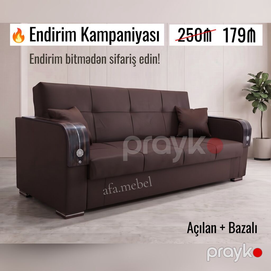 Açılan + Bazalı divanlar Endirimlə Qiymət 250 azn yox 179 azn — Divanlər, Bakı (2)