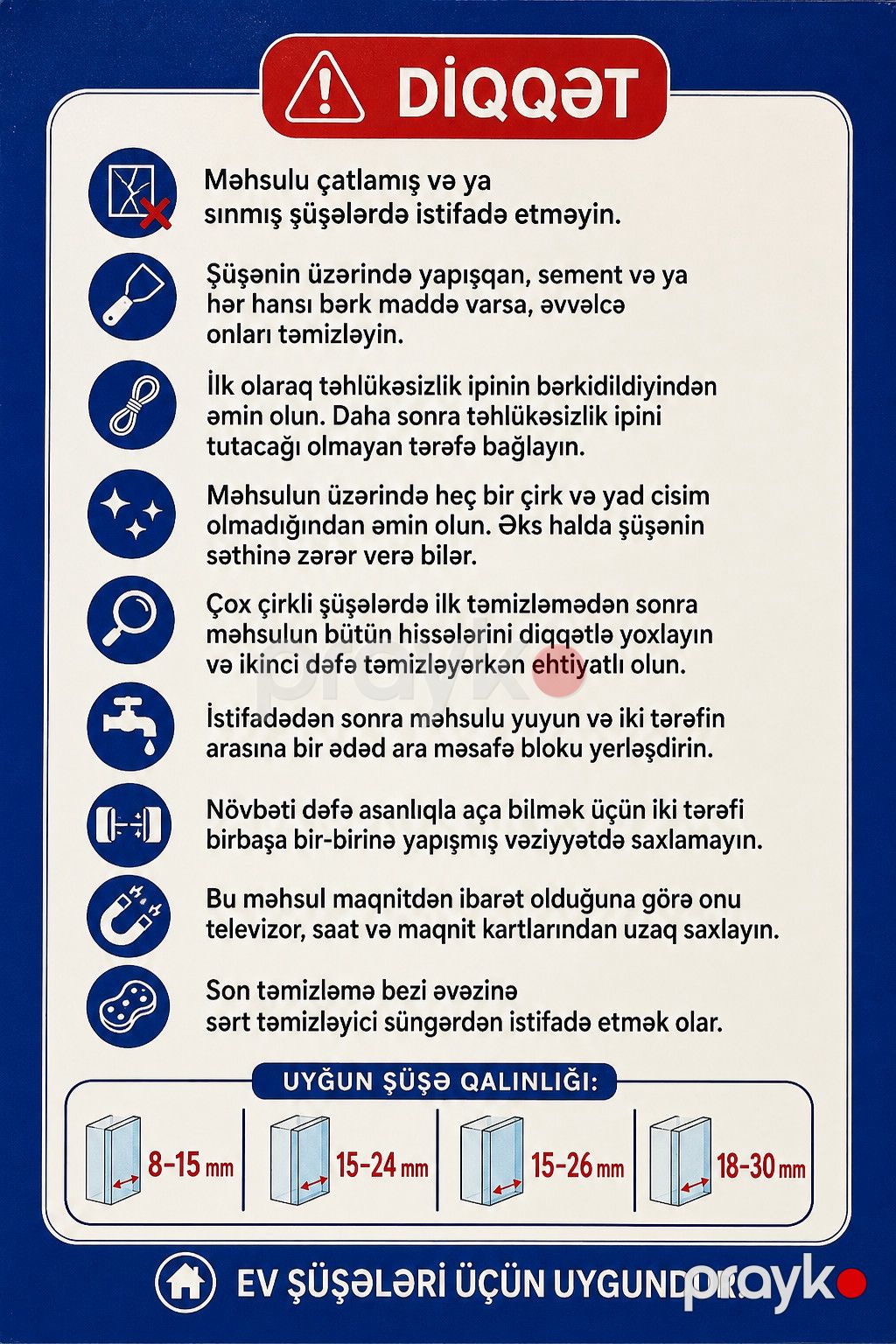 Şüşə təmizləyən, ABS plastik, Düz — Mallar, Bakı (3)