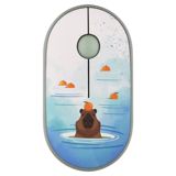 2E Mouse MF300 capybara:tangerıne Silent wl bt, Green (2E-MF300WCAPIBARAGN) — Pctech — Периферийные устройства