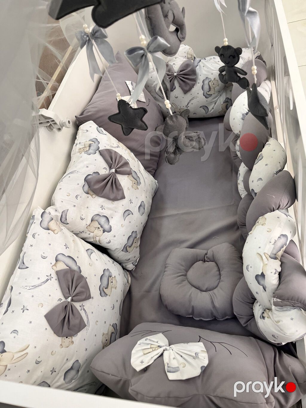 1316 Məhsulun adı: Beşik Hello Kids, MDF, ağ, 125x102x65 sm Brend — Bəşikləri, Bakı (4)