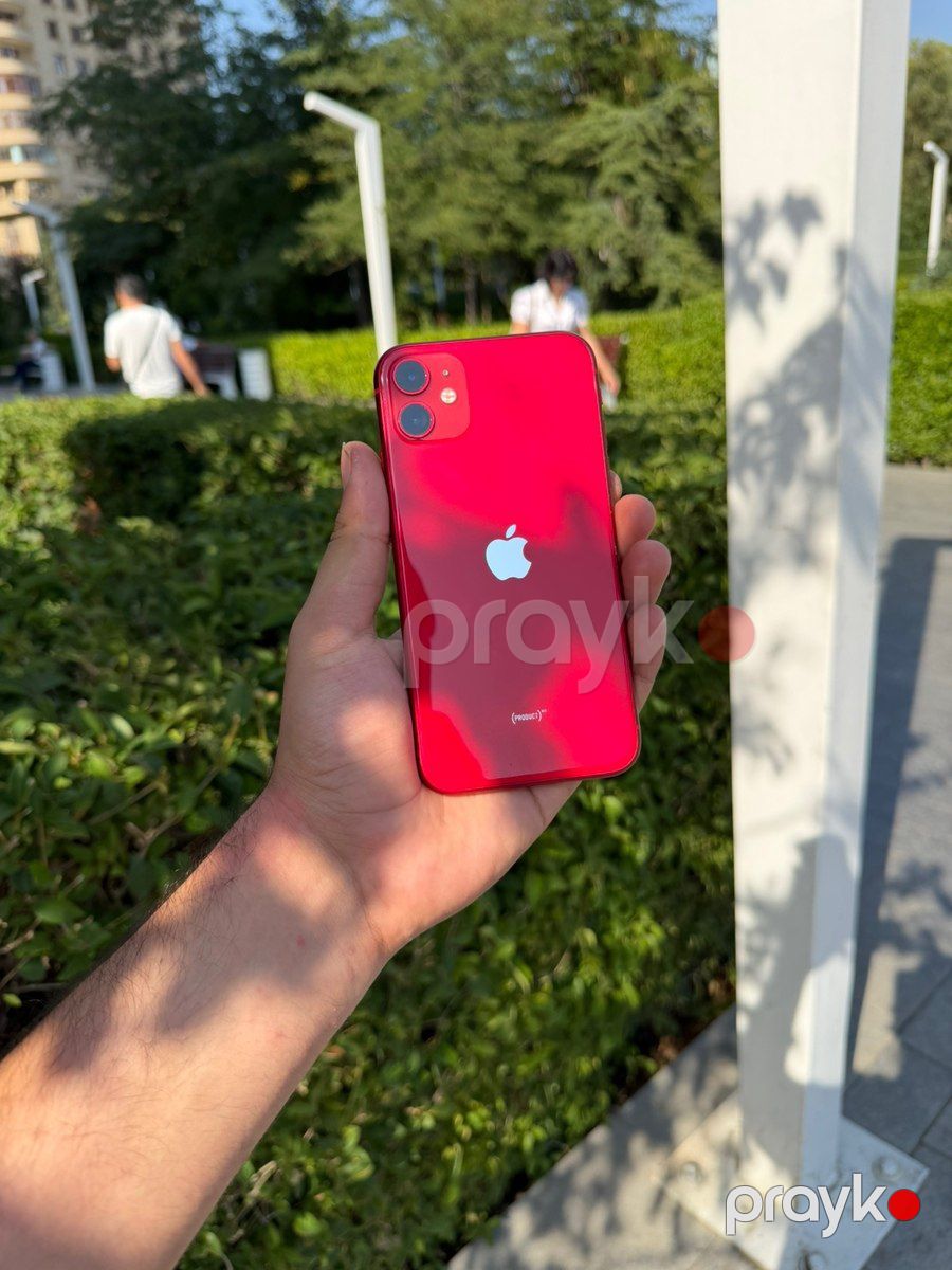 Apple iPhone 11 Red 64GB/4GB — Smartfonlar, Bakı (3)