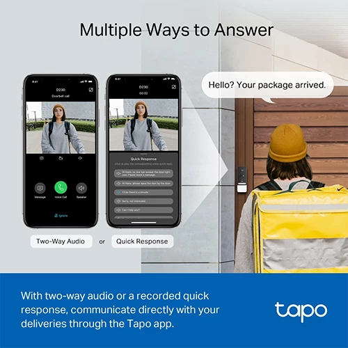Tapo D230S1 Smart Battery Video Doorbell — Ağıllı ev, Bakı (3)