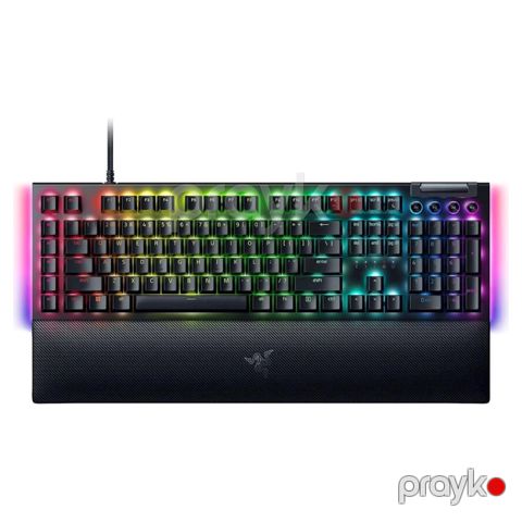Razer Keyboard mechanical BlackWidow V4, 114key, Yellow Switch, Usb-a, En/ru, RGB, black (RZ03-04692500-R3R1) — Pctech — Computers & Laptops