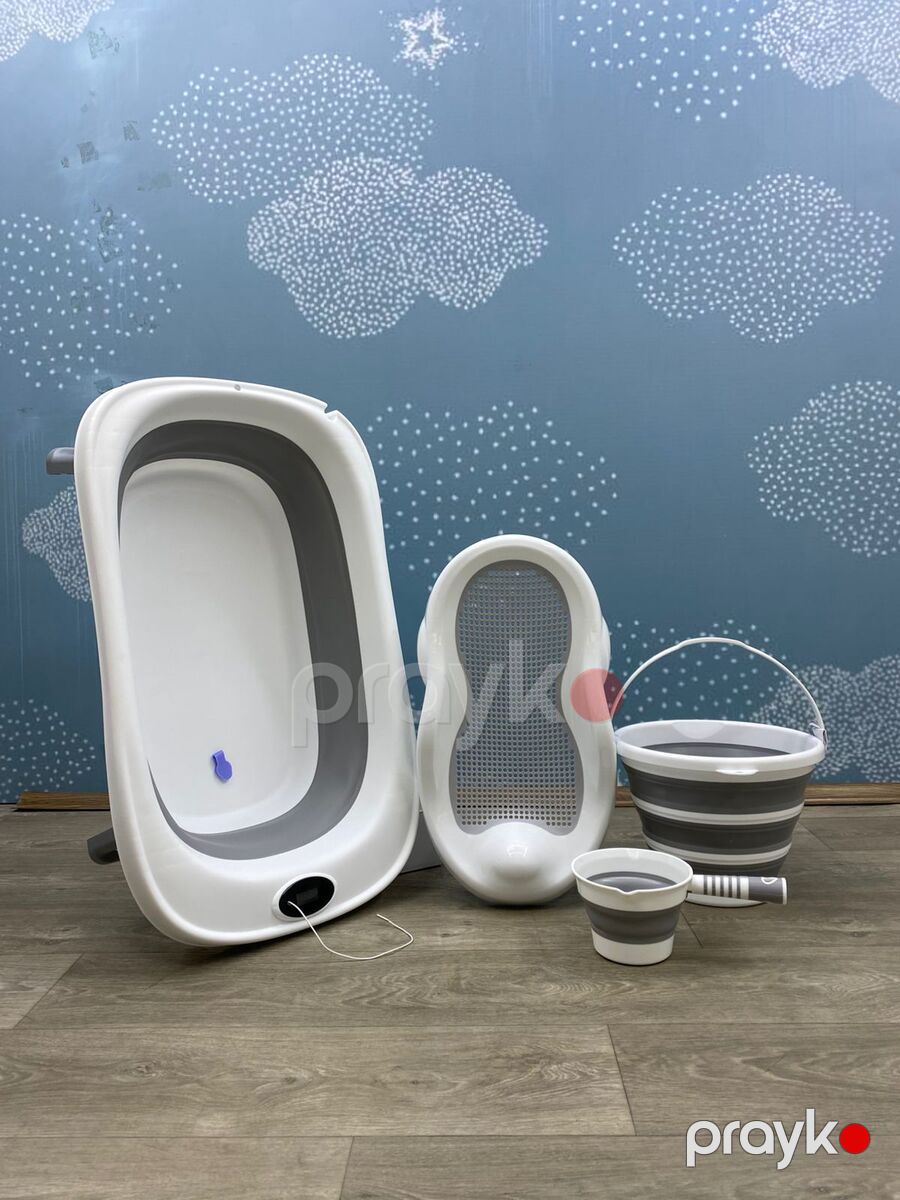 VD 01 4 Lü vanna dəsti termometrli — Pampers və gigiyena, Bakı (5)