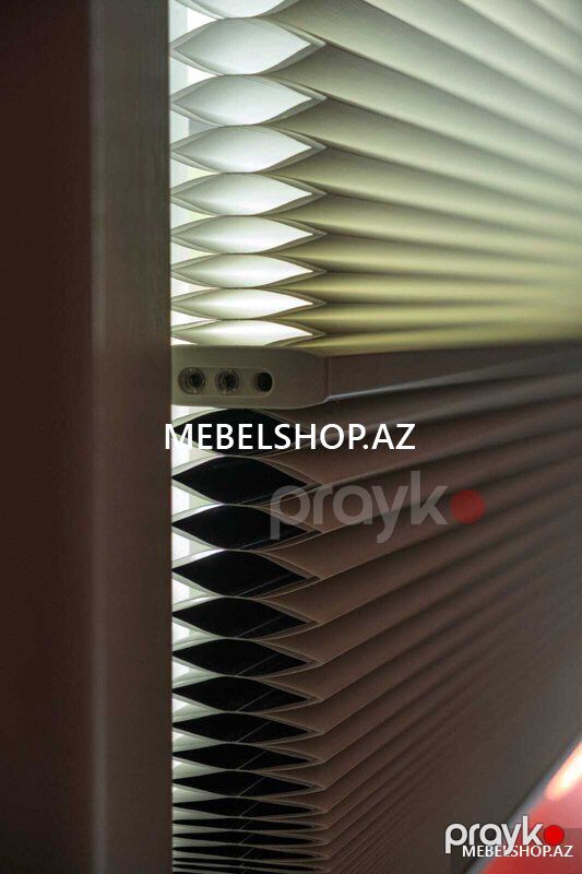 Plisse jalüz pərdə — Pəncərələr, qapılar, balkonlar, Bakı (2)