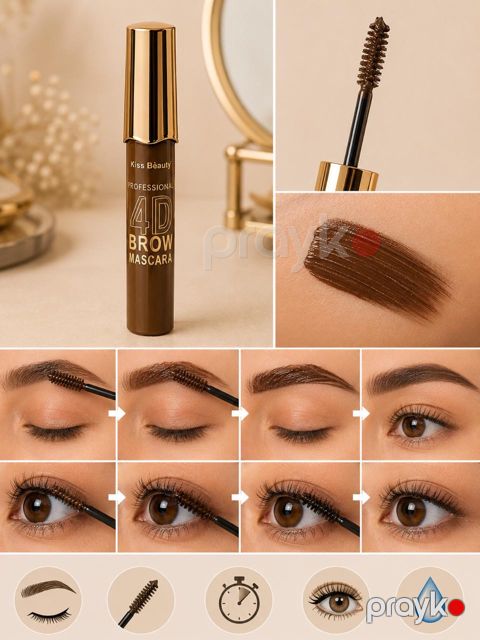 Qaş üçün tuş Brow mascara, orta qəhvəyi, 15 ml — Bakı