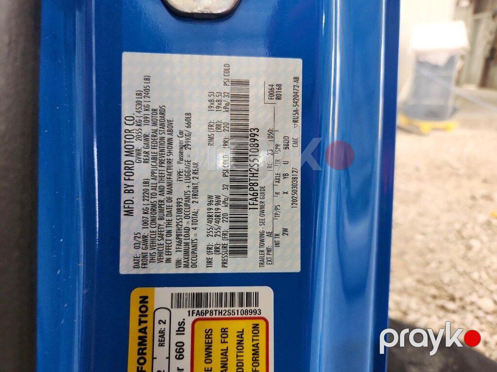 Ford Mustang, 2.3 L, 2025 il, 16 842 km — Avtomobillər (12)