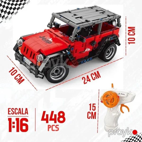Elektron konstruktor MJ70015, radio ilə idarə olunan avtomobil, 448 hissə — Mallar, Bakı (3)