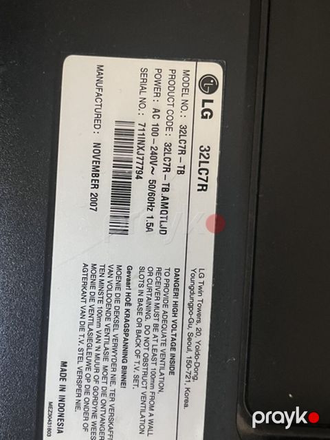 LG LCD televizor – model 32LC7R Xüsusiyyətlər: - Ekran diaqonalı: 32 — Bakı