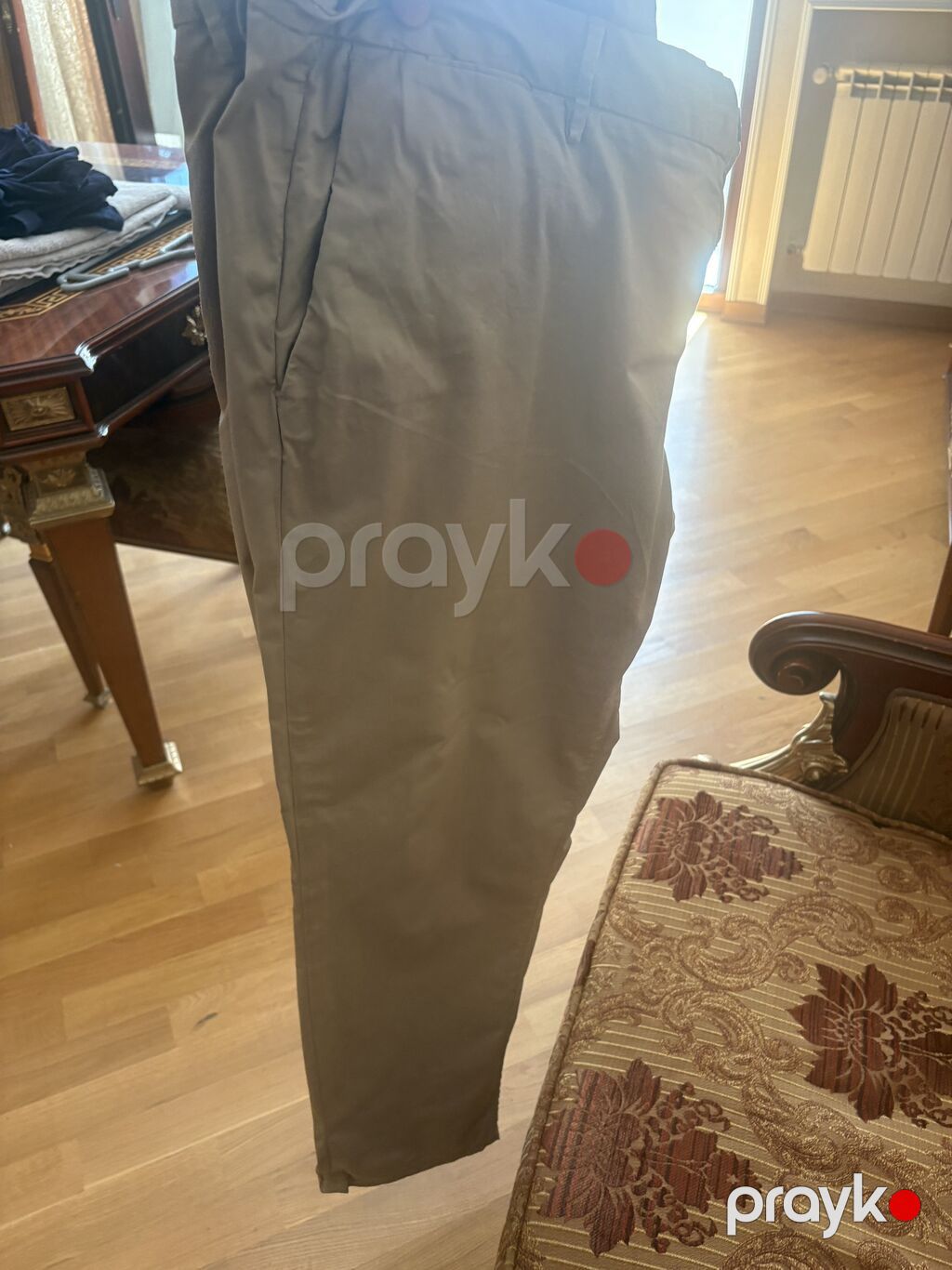Klassik Şalvar, Massimo Dutti, XL, rəng - Bej — Şalvar, Bakı (2)