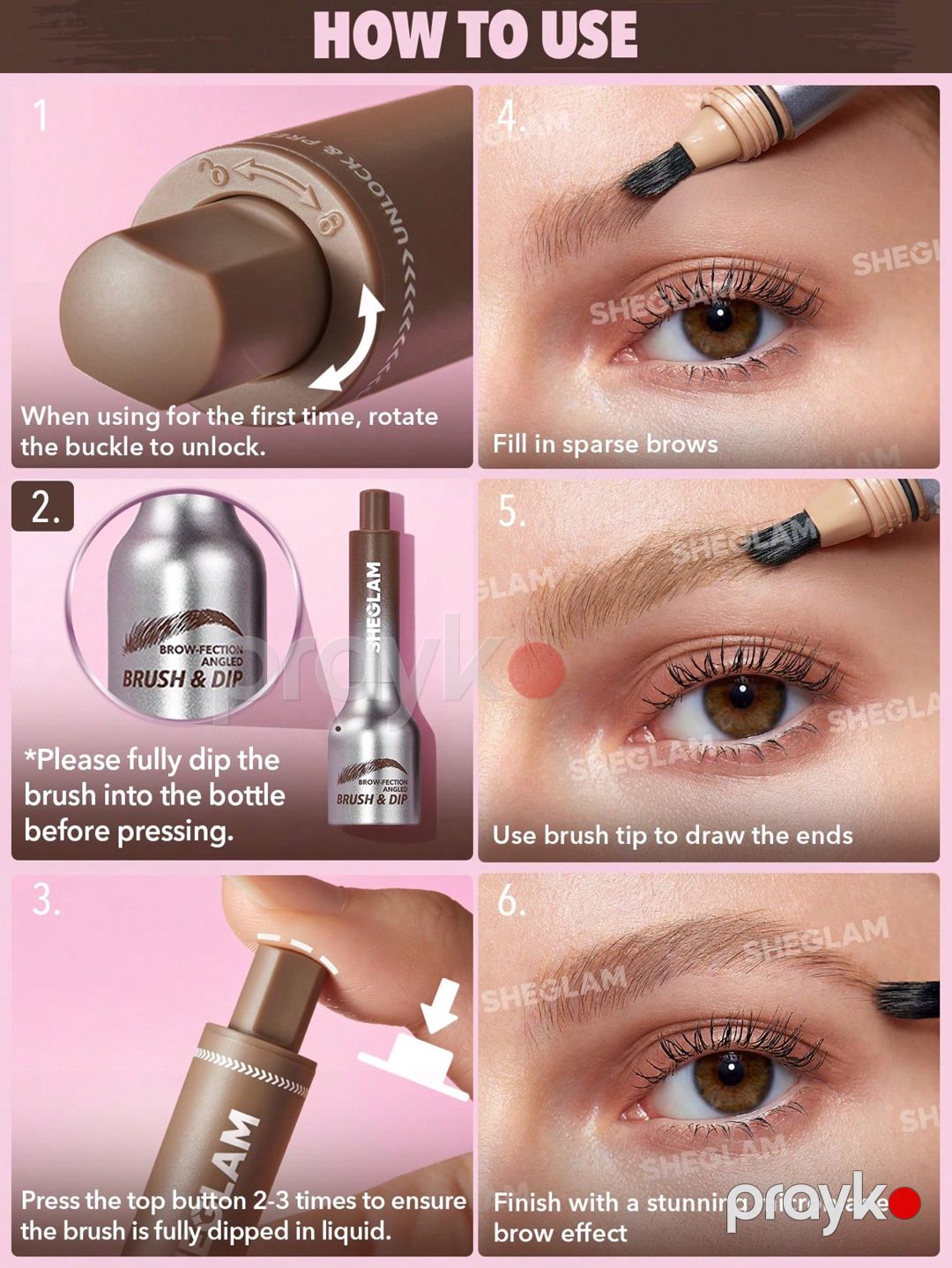 Qaşlar üçün pomadka No Brand Brow-Fection Angled Brush & Dip Espresso 1.2 ml — Mallar, Bakı (3)