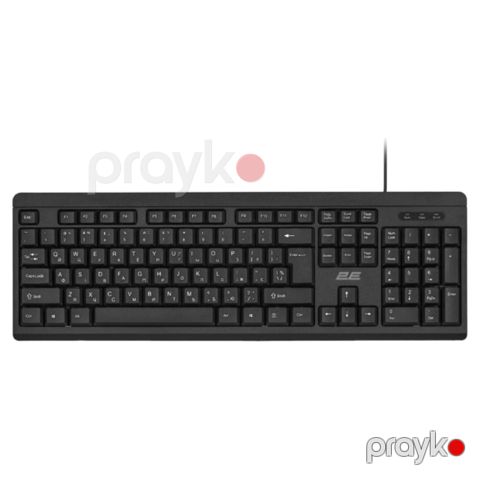2E Keyboard membrane KS108 104key, Usb-a, En/uk, black (2E-KS108UB_UA) — Pctech — Periferiya cihazları