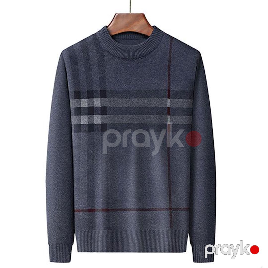 Sviter kişilər üçün EB 958, yun/akril, boz, ölçü L — Mallar, Bakı (3)