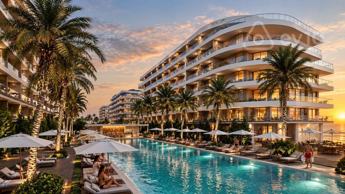 1 otaqlı mənzil, 64.1 m², Sea Breeze, Palm Beach — Mənzil, Bakı (4)