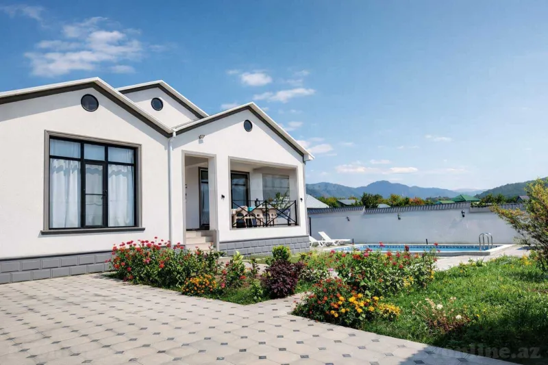 Kirayə verilir 4 otaqlı Həyət evi 130 m² Qəbələ — Ev, villa, Qəbələ (2)