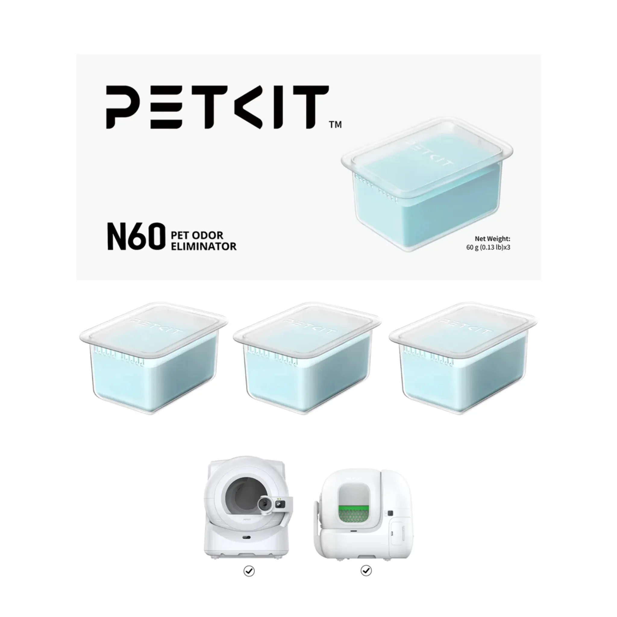 Petkit Pet Odor Eliminator N60 3pcsFor Purobot Max Pro/Purobot ultra — Mallar, Bakı (2)