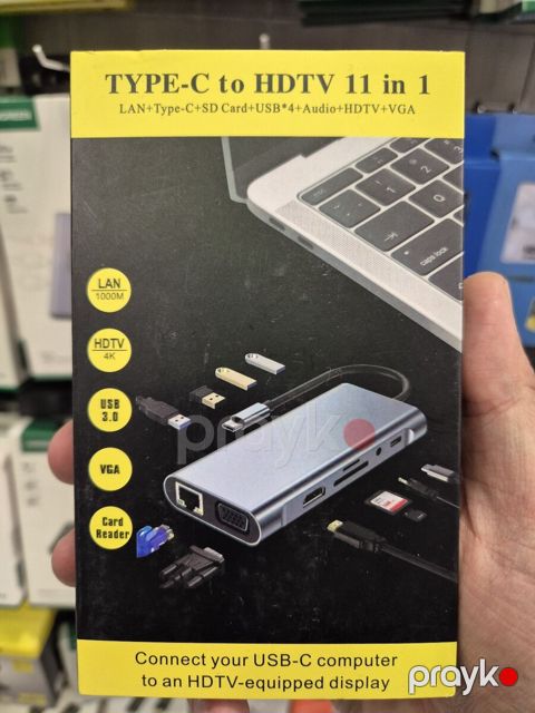 Type-C to Hdtv 11 in 1 Hub dokstansiya multi port — Bakı