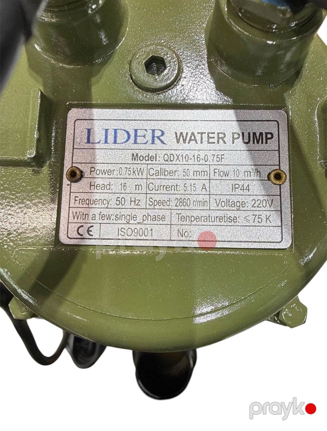 Su nasosu Lider QDX10-16-0.75F — Mallar, Bakı (2)