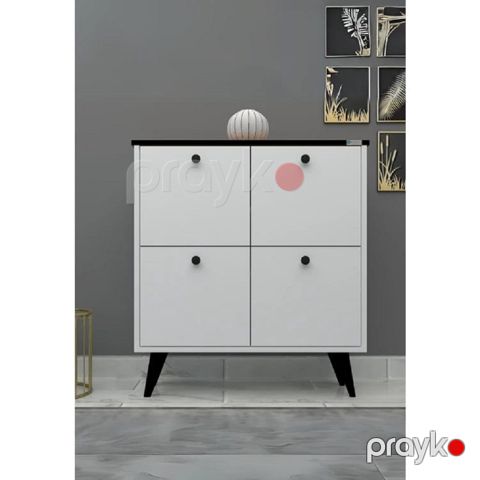 Komod 13900535, LDSP/laminat, ağ, 32x112x92 sm — Bakı