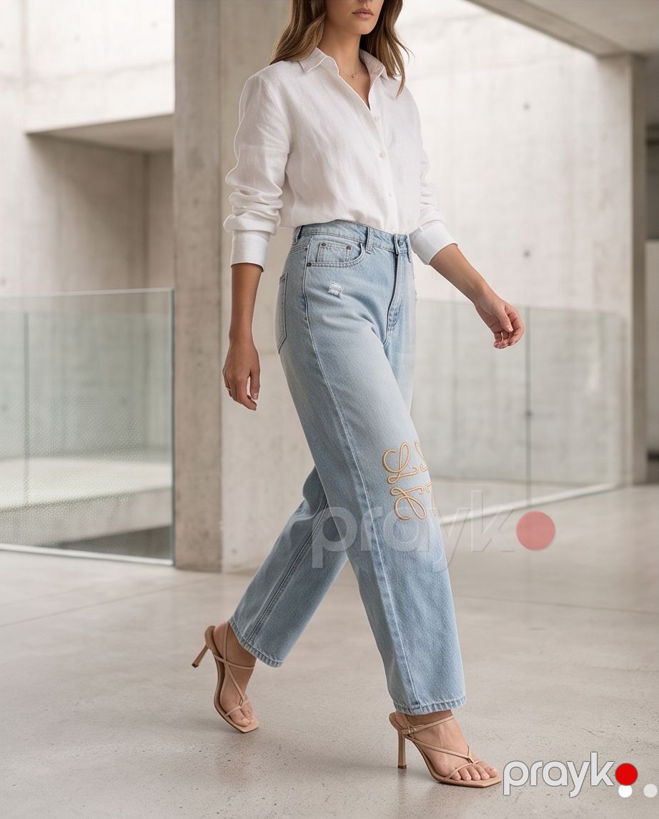 Qadınlar üçün baggy cins No brand SB8373, Mavi, Poliester/Pambıq, ölçü S — Mallar, Bakı (3)