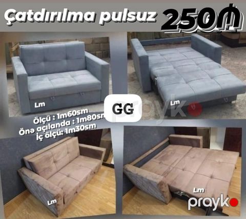 Çevrilən divan-kreslo - Tip: Önə açılan mexanizmli divan-kreslo (2 — Bakı